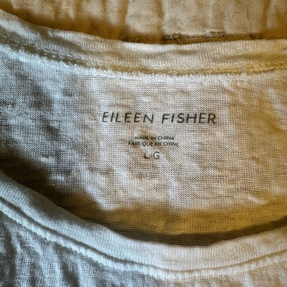 Eileen Fisher White Linen Tank - Picture 3 of 5